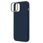 Carcasa UNIQ Lino compatibila cu iPhone 13 / 14 / 15, Navy Blue 4 - lerato.ro
