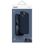 Carcasa UNIQ Lino compatibila cu iPhone 13 / 14 / 15, Navy Blue 8 - lerato.ro