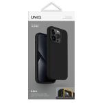 Carcasa UNIQ Lino compatibila cu iPhone 14 Pro, Negru 8 - lerato.ro