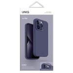 Carcasa UNIQ Lino compatibila cu iPhone 14 Pro, Mov 8 - lerato.ro
