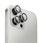 Folie sticla camera foto Uniq Optix Glass Aluminum Camera Lens Protector compatibila cu iPhone 16 Pro / iPhone 16 Pro Max, Alb 2 - lerato.ro