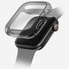 Accesorii Apple Watch 38 / 40 / 41 / 42 mm, Carcasa UNIQ Garde compatibila cu Apple Watch 42mm, Transparent / Gri, lerato.ro