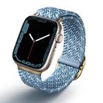 Curea UNIQ Aspen compatibila cu Apple Watch 38/40/41mm, Albastru 3 - lerato.ro