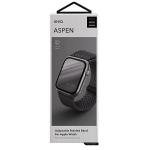 Curea UNIQ Aspen compatibila cu Apple Watch 42/44/45mm, Gri 12 - lerato.ro