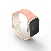 Curea UNIQ Revix compatibila cu Apple Watch 38/40/41mm, Roz/Alb