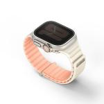 Curea Uniq Revix Evo compatibila cu Apple Watch 42/44/45/49mm, Roz/Alb 3 - lerato.ro