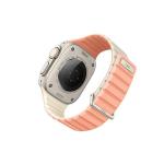 Curea Uniq Revix Evo compatibila cu Apple Watch 42/44/45/49mm, Roz/Alb 4 - lerato.ro