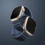 Curea UNIQ Revix Premium compatibila cu Apple Watch 49/46/45/44/42/41/40 mm, Albastru 3 - lerato.ro