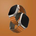 Curea UNIQ Revix Premium compatibila cu Apple Watch 49/46/45/44/42/41/40 mm, Portocaliu/Khaki 3 - lerato.ro