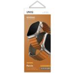 Curea UNIQ Revix Premium compatibila cu Apple Watch 49/46/45/44/42/41/40 mm, Portocaliu/Khaki 5 - lerato.ro