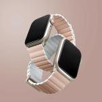 Curea UNIQ Revix Premium compatibila cu Apple Watch 49/46/45/44/42/41/40 mm, Roz/Alb 3 - lerato.ro