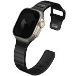 Curea din cauciuc UNIQ Stride compatibila cu Apple Watch 42/44/45/49mm, Negru 4 - lerato.ro