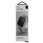 Curea UNIQ Strova compatibila cu Apple Watch 42/44/45mm, SIlver 11 - lerato.ro