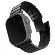 Curea UNIQ Strova Mag compatibila cu Apple Watch 1 / 2 / 3 / 4 / 5 / 6 / 7 / 8 / 9 / 10 / 11 / SE / SE2 / SE3 / Ultra / Ultra 2 / Ultra 3, 42/44/45/46/49mm, Negru