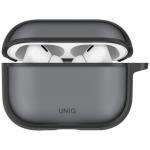 Carcasa UNIQ Veren compatibila cu Apple AirPods Pro 3, Gri 2 - lerato.ro