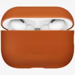 Carcasa UNIQ Lino compatibila cu Apple AirPods 3, Portocaliu 4 - lerato.ro