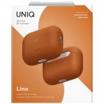 Carcasa UNIQ Lino compatibila cu Apple AirPods 3, Portocaliu 7 - lerato.ro
