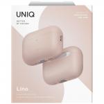 Carcasa UNIQ Lino compatibila cu Apple AirPods Pro 3, Roz 7 - lerato.ro