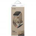 Curea UNIQ Fluo compatibila cu Apple Watch 49/46/45/44/42/41/40 mm, Bej 5 - lerato.ro