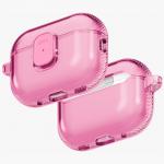 Carcasa UNIQ Glase Pro compatibila cu Apple AirPods Pro 3, Roz 4 - lerato.ro