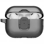 Carcasa UNIQ Glase Pro compatibila cu Apple AirPods Pro 3, Gri 2 - lerato.ro