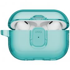 Carcasa UNIQ Glase Pro compatibila cu Apple AirPods Pro 3, Turcoaz