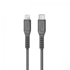 Cabluri de date si incarcare, Cablu pentru incarcare si transfer de date UNIQ MFI Flex, USB-C la Lightning, 18W, 1.2m, Gri, lerato.ro