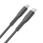 Cablu pentru incarcare si transfer de date UNIQ MFI Flex, USB-C la Lightning, 18W, 1.2m, Gri 3 - lerato.ro