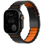 Curea UNIQ Strova Flex compatibila cu Apple Watch 44/45/46/49mm, Negru / Portocaliu 2 - lerato.ro