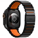 Curea UNIQ Strova Flex compatibila cu Apple Watch 44/45/46/49mm, Negru / Portocaliu 4 - lerato.ro