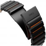Curea UNIQ Strova Flex compatibila cu Apple Watch 44/45/46/49mm, Negru / Portocaliu 7 - lerato.ro