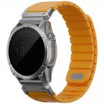 Curea din silicon UNIQ Fluo x Smart-Fit, 26mm, compatibila cu ceasuri Garmin, Portocaliu 2 - lerato.ro