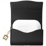 Husa tip portofel UNIQ Coehl Mirelle compatibila cu Apple AirPods Pro 1 / 2 / 3, Negru 3 - lerato.ro