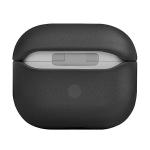 Carcasa din piele naturala UNIQ Terra compatibila cu Apple AirPods 3, Negru 3 - lerato.ro