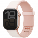 Curea din silicon Uniq Revix IV Premium compatibila cu Apple Watch 42/41/40 mm, Roz 2 - lerato.ro