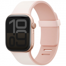 Accesorii Apple Watch 11 42 mm, Curea din silicon Uniq Revix IV Premium compatibila cu Apple Watch 42/41/40 mm, Roz, lerato.ro