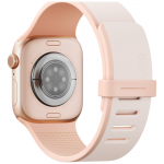 Curea din silicon Uniq Revix IV Premium compatibila cu Apple Watch 42/41/40 mm, Roz 3 - lerato.ro