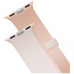 Curea din silicon Uniq Revix IV Premium compatibila cu Apple Watch 42/41/40 mm, Roz 4 - lerato.ro