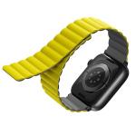 Curea din silicon UNIQ Revix compatibila cu Apple Watch 42/44/45/46/49 mm, Galben / Gri 2 - lerato.ro