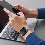 Curea din silicon UNIQ Revix compatibila cu Apple Watch 42/44/45/46/49 mm, Galben / Gri 7 - lerato.ro