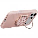 Suport universal telefon magnetic UNIQ Coehl Luna cu oglinda și ventuza, Roz 7 - lerato.ro