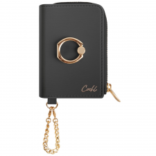 Fashion, Portofel magnetic UNIQ Coehl Mireller, Compatibil MagSafe, Negru, lerato.ro