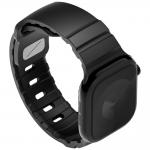 Curea din silicon Uniq Alton compatibila cu Apple Watch 42/41/40 mm, Negru 3 - lerato.ro