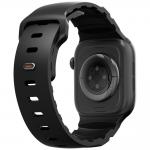Curea din silicon Uniq Alton compatibila cu Apple Watch 42/41/40 mm, Negru 4 - lerato.ro