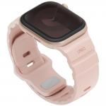Curea din silicon Uniq Alton compatibila cu Apple Watch 42/41/40 mm, Roz 2 - lerato.ro