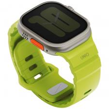 Accesorii Apple Watch, Curea din silicon Uniq Alton compatibila cu Apple Watch 49/46/45/44mm, Lime, lerato.ro