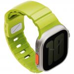 Curea din silicon Uniq Alton compatibila cu Apple Watch 49/46/45/44mm, Lime 3 - lerato.ro