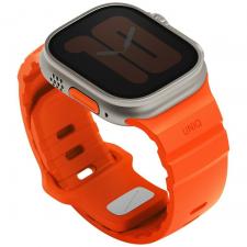 Accesorii Apple Watch, Curea din silicon Uniq Alton compatibila cu Apple Watch 49/46/45/44mm, Portocaliu, lerato.ro