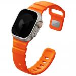 Curea din silicon Uniq Alton compatibila cu Apple Watch 49/46/45/44mm, Portocaliu 5 - lerato.ro