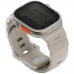 Curea din silicon Uniq Alton compatibila cu Apple Watch 49/46/45/44mm, Gri 2 - lerato.ro